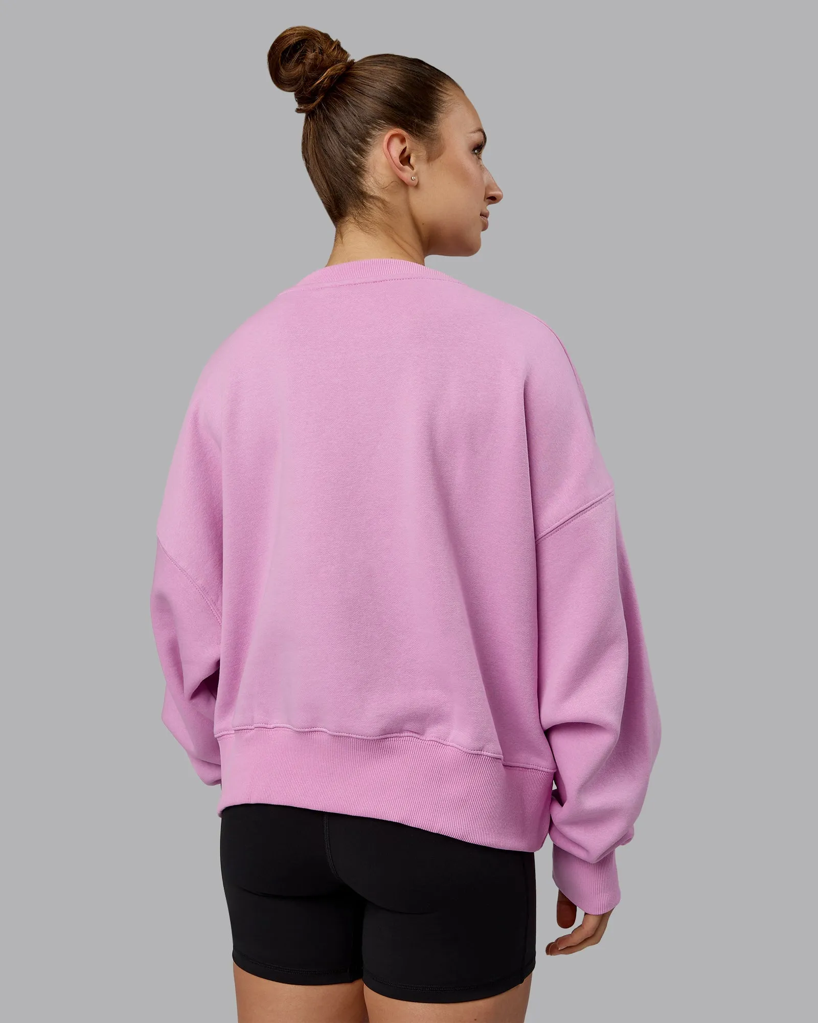 1% Better Heavyweight Sweater - Pastel Orchid-White sold by LSKD product image thumbnail 4