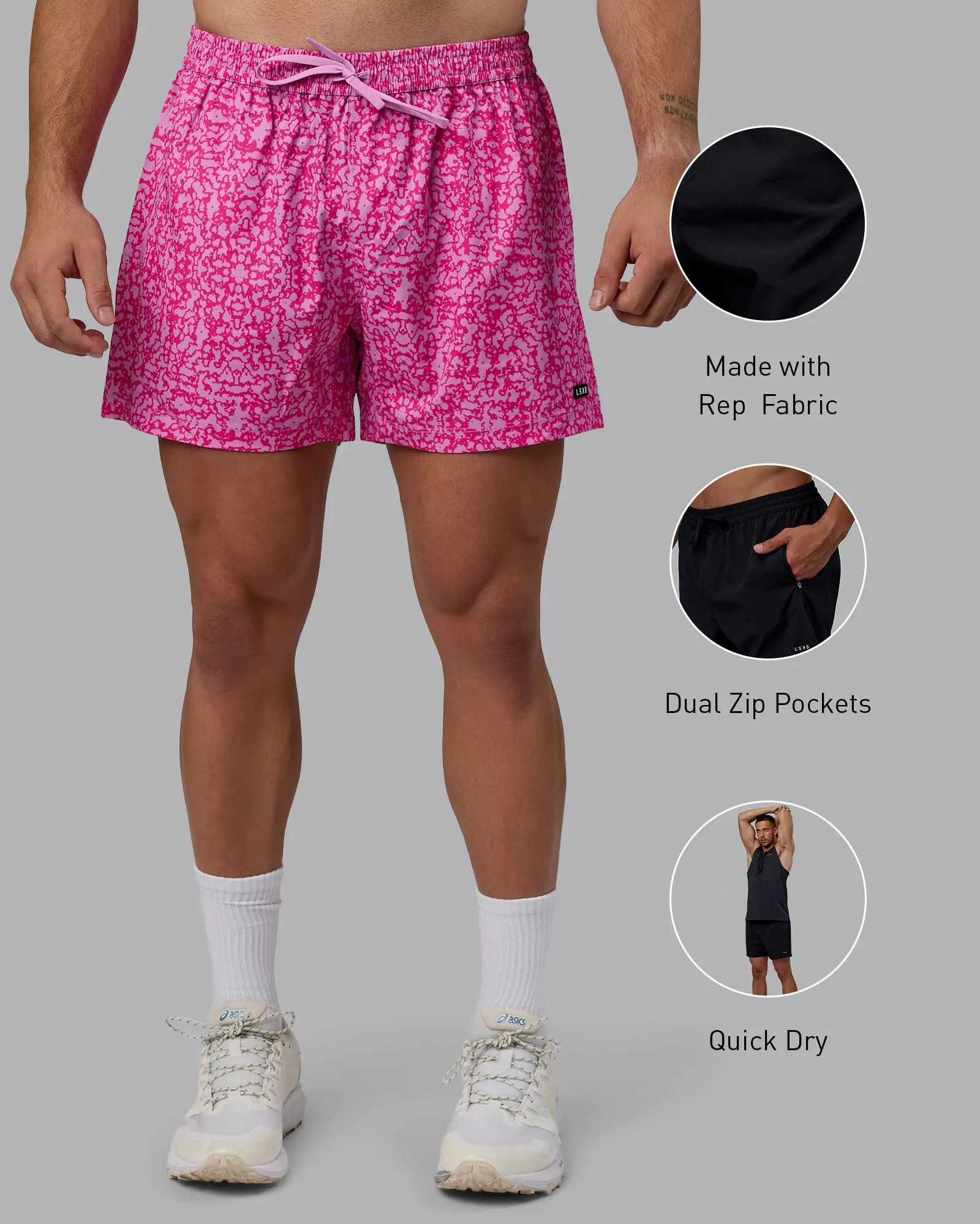 Rep 5" Performance Short - Patina Pastel Orchid sold by LSKD product image thumbnail 2