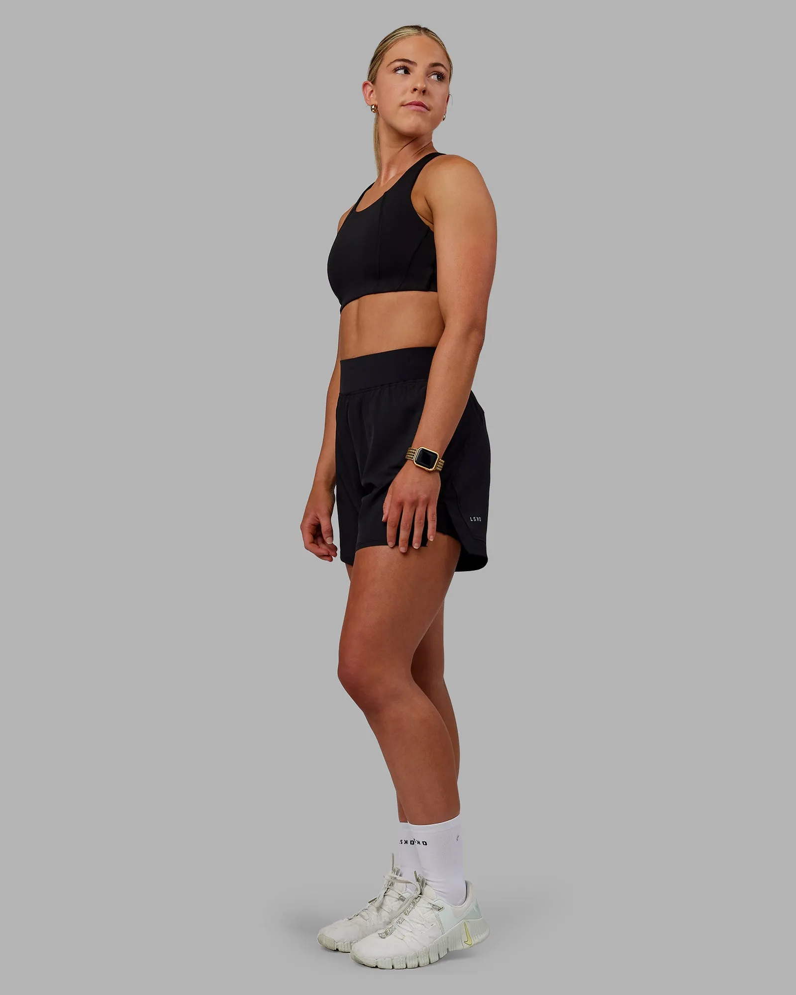 Challenger 5" Lined Performance Short - Black sold by LSKD product image thumbnail 4