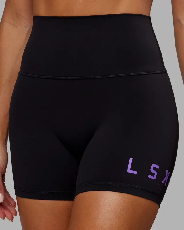 Evolved X-Short Tights - Black-Purple Swirl sold by LSKD