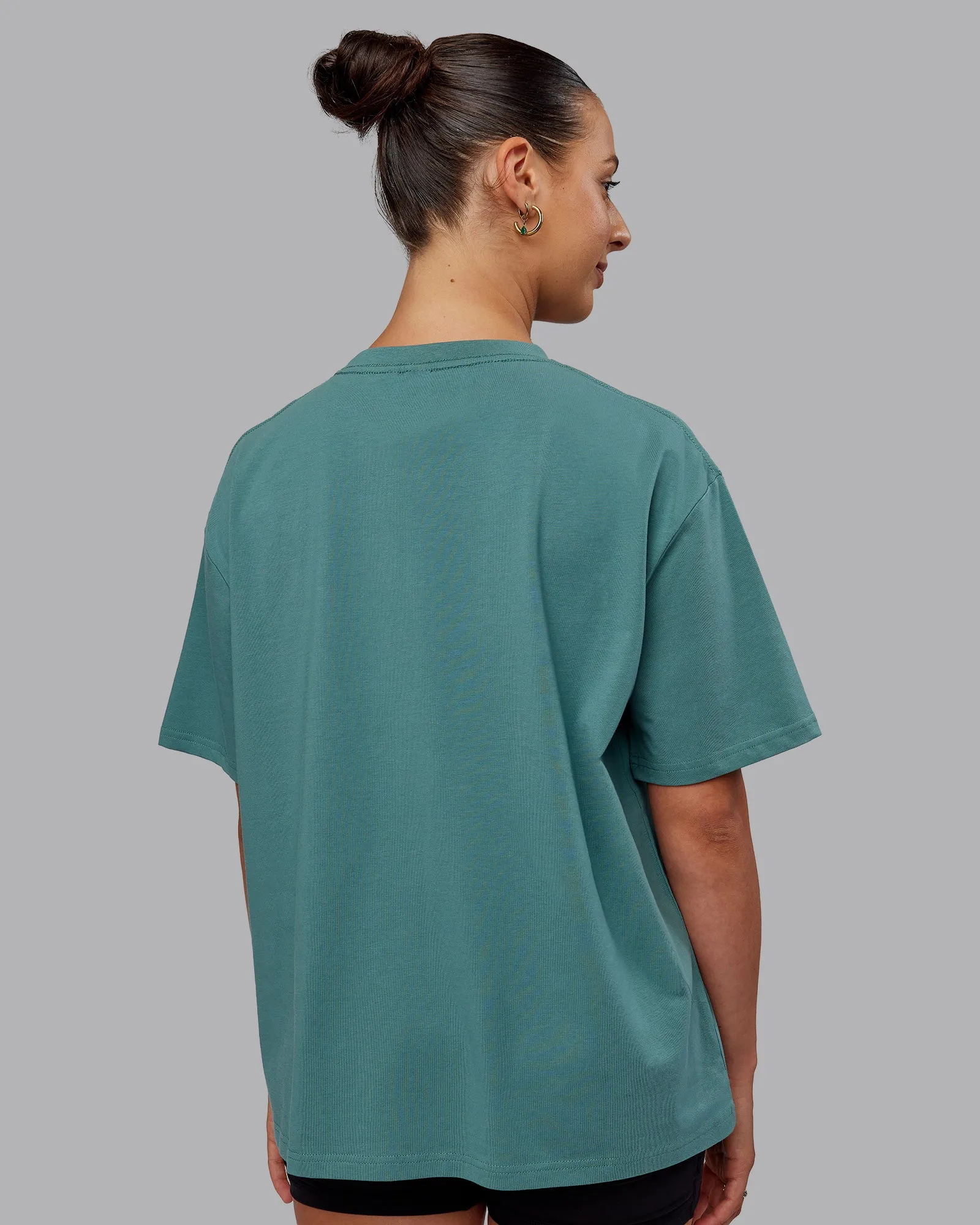 Go-To FLXCotton Oversized Tee - Sage Bush-White sold by LSKD product image thumbnail 4