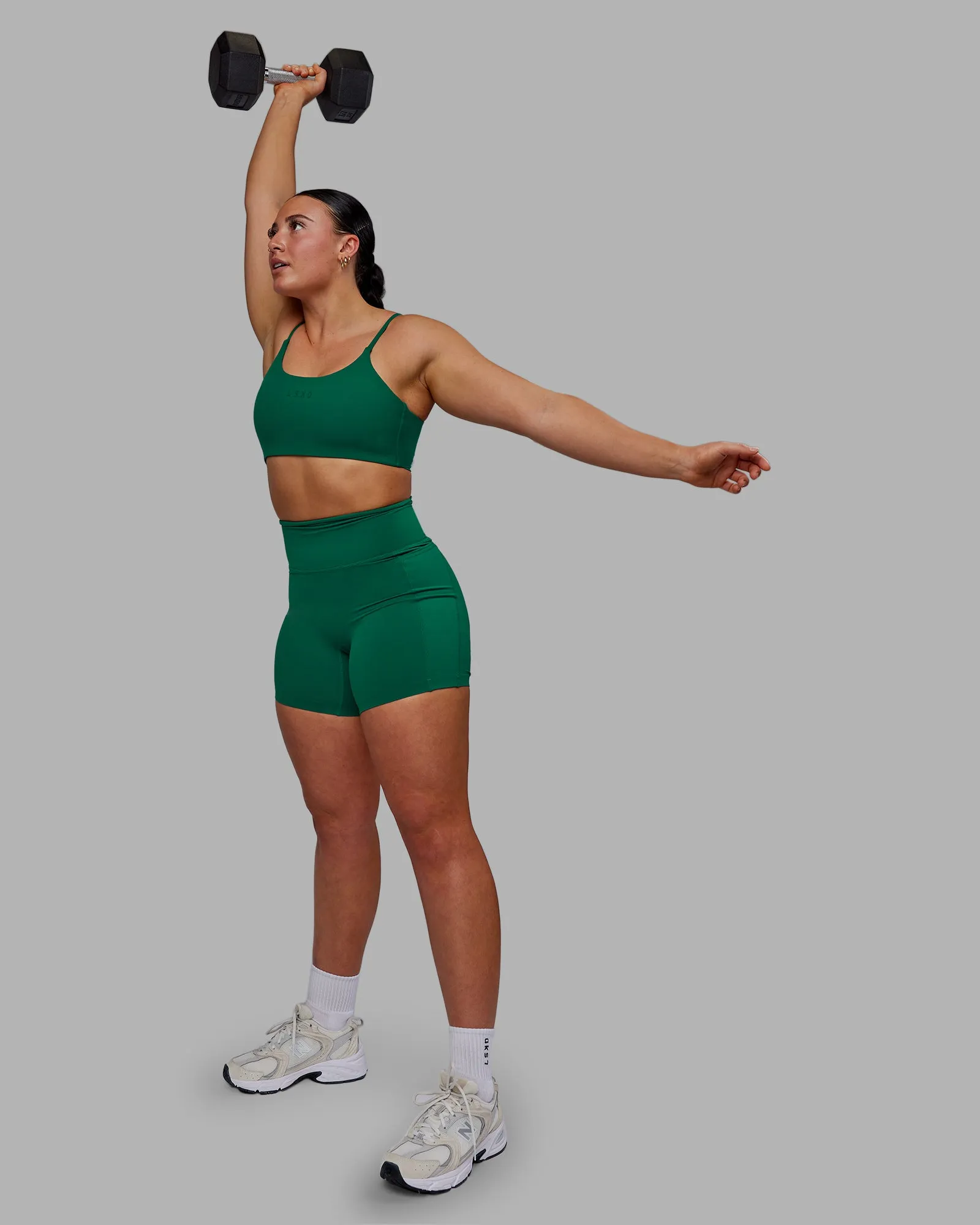 Elixir Mid Short Tight With Pockets - Malachite sold by LSKD product image thumbnail 5