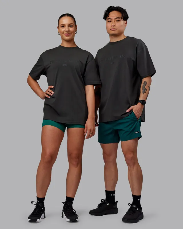 1% Better FLXCotton Tee Oversize - Pirate Black-Black sold by LSKD