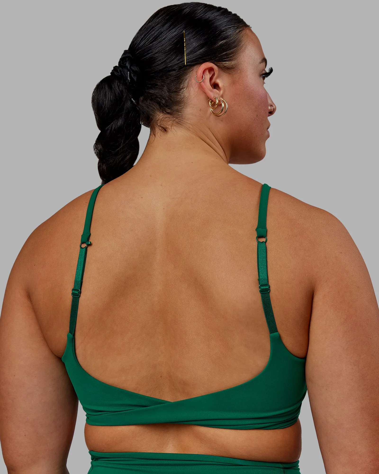 Twist Sports Bra - Malachite sold by LSKD product image thumbnail 5