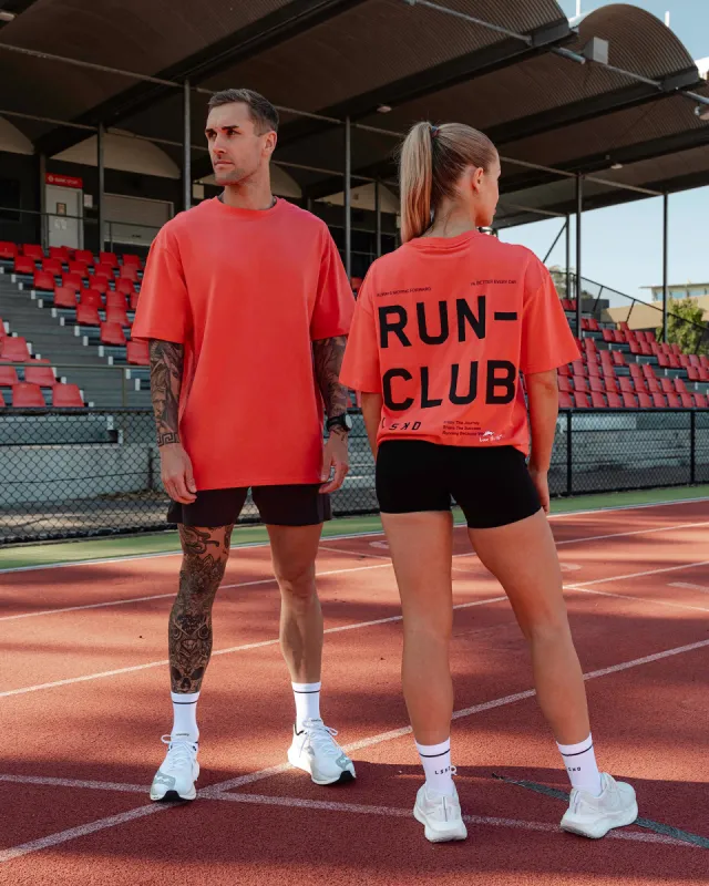 Love The Run FLXCotton Tee Oversize - Cayenne-Black sold by LSKD