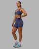 Abs Elixir Mid Short Tight with Pockets - Nightshadow Blue sold by LSKD