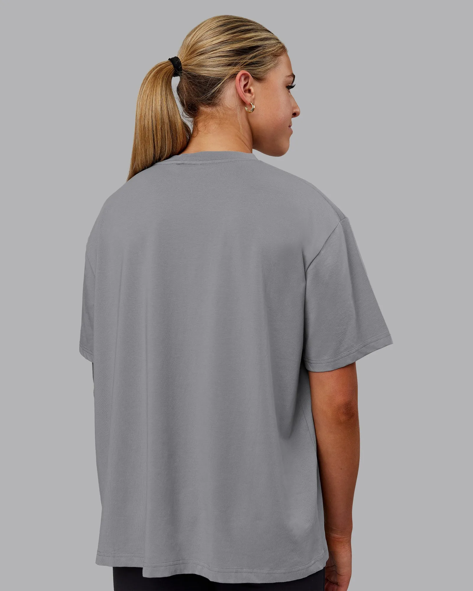 Go-To FLXCotton Oversized Tee - Circular Grey-White sold by LSKD product image thumbnail 3