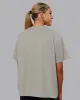 Go-To FLXCotton Oversized Tee - Shale Beige-White sold by LSKD