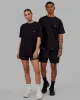 Unisex Empower FLXCotton Tee Oversize - Black-Berry Pink sold by LSKD