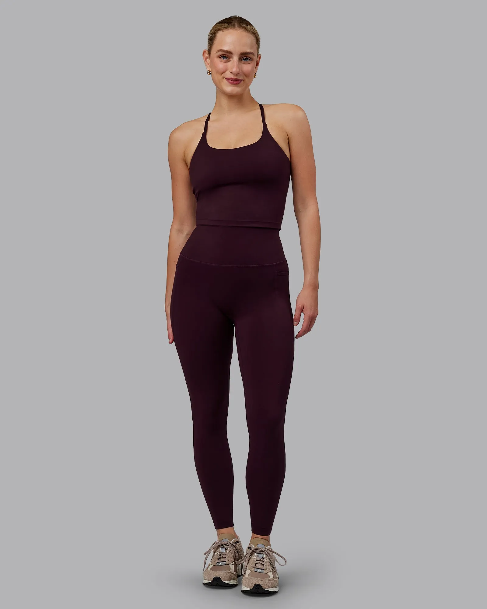 Elixir Full Length Tight With Pockets - Mulberry sold by LSKD product image thumbnail 2