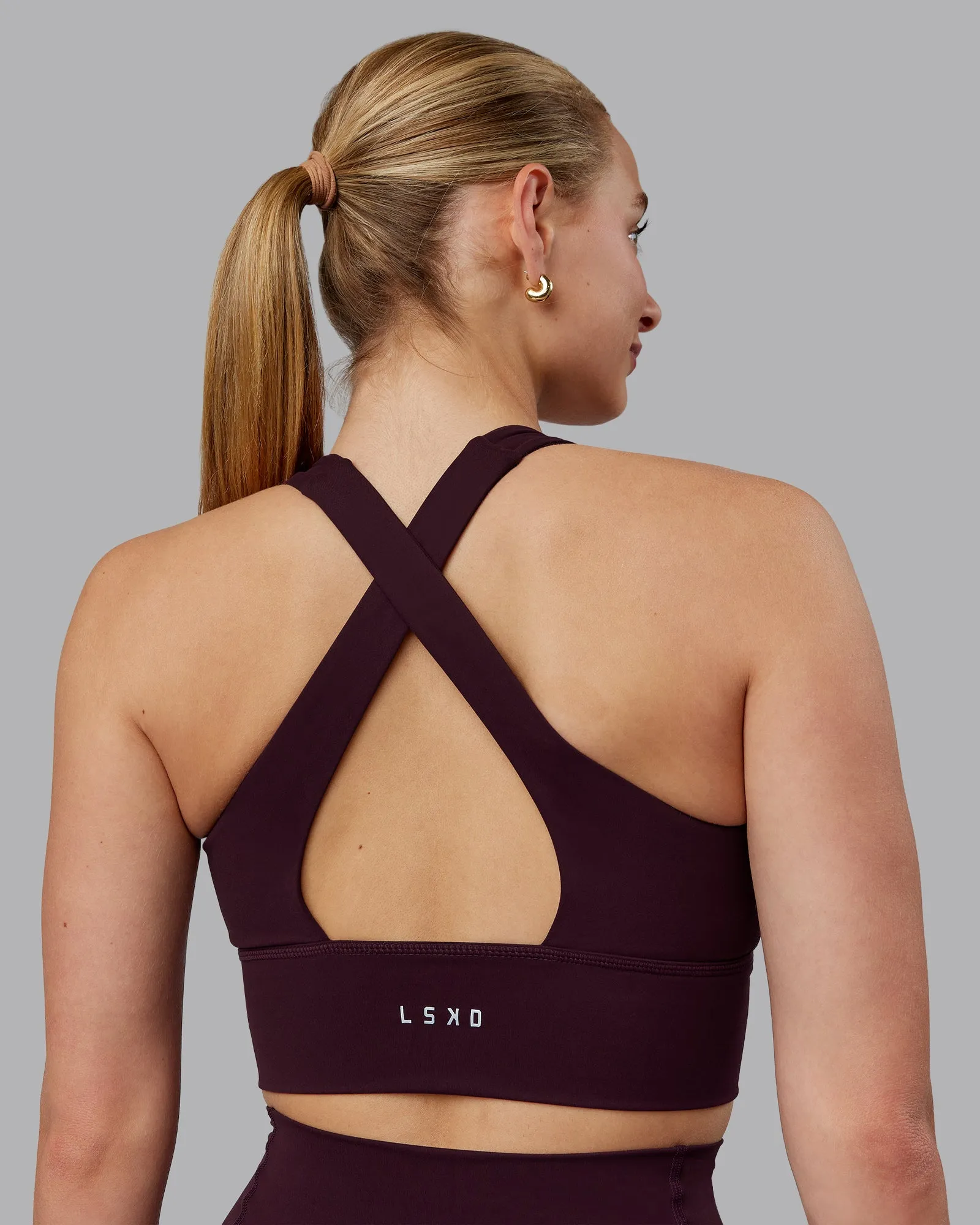 Evoke Longline Sports Bra - Mulberry sold by LSKD