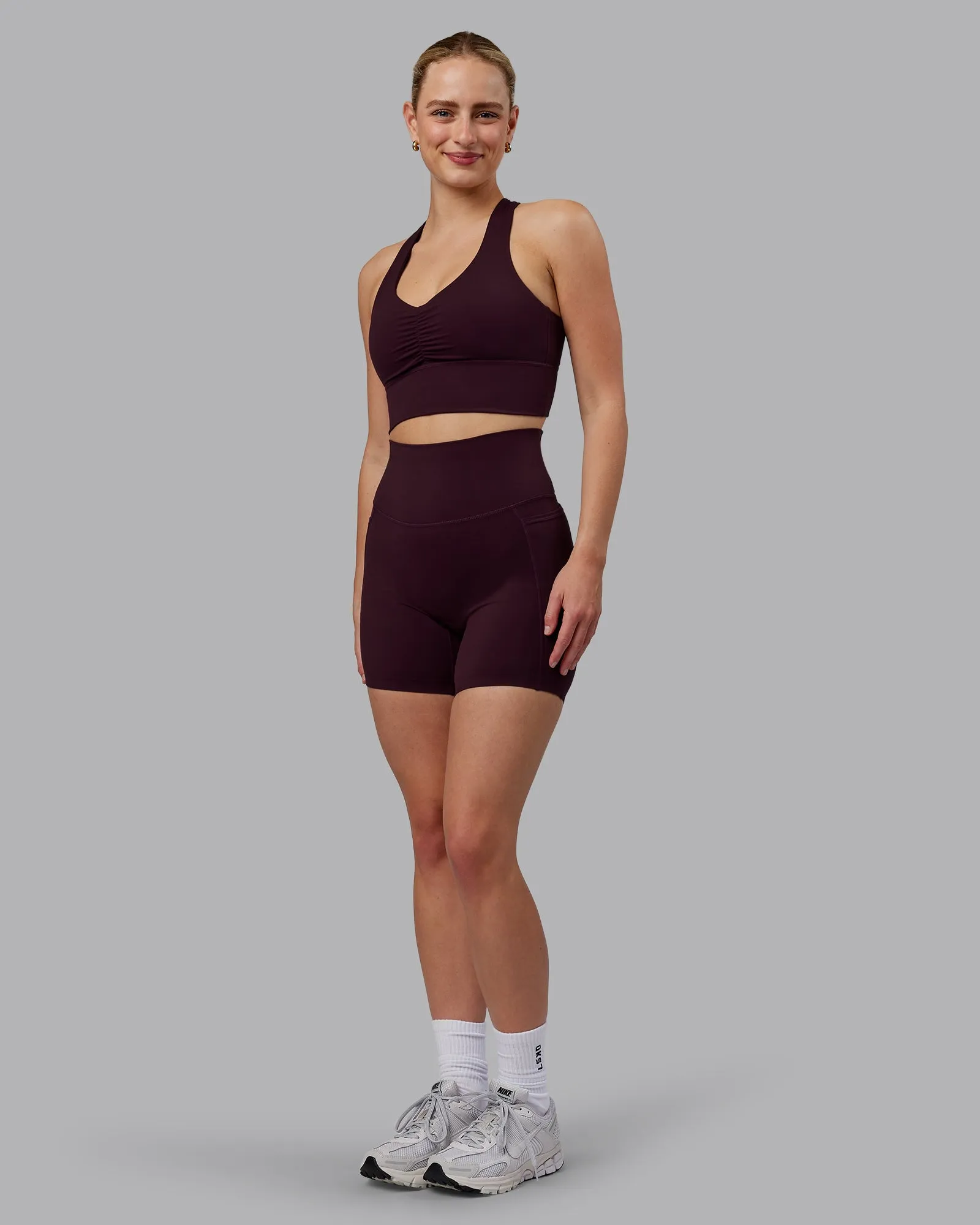 Evoke Longline Sports Bra - Mulberry sold by LSKD product image thumbnail 5