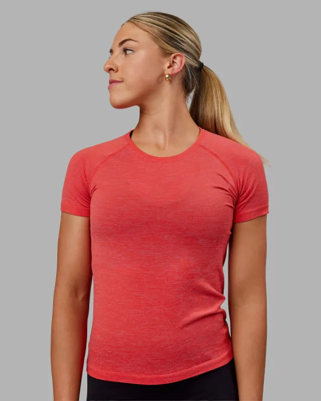 AeroFLX+ Seamless Tee - Fuschia Pink/Grenadine sold by LSKD