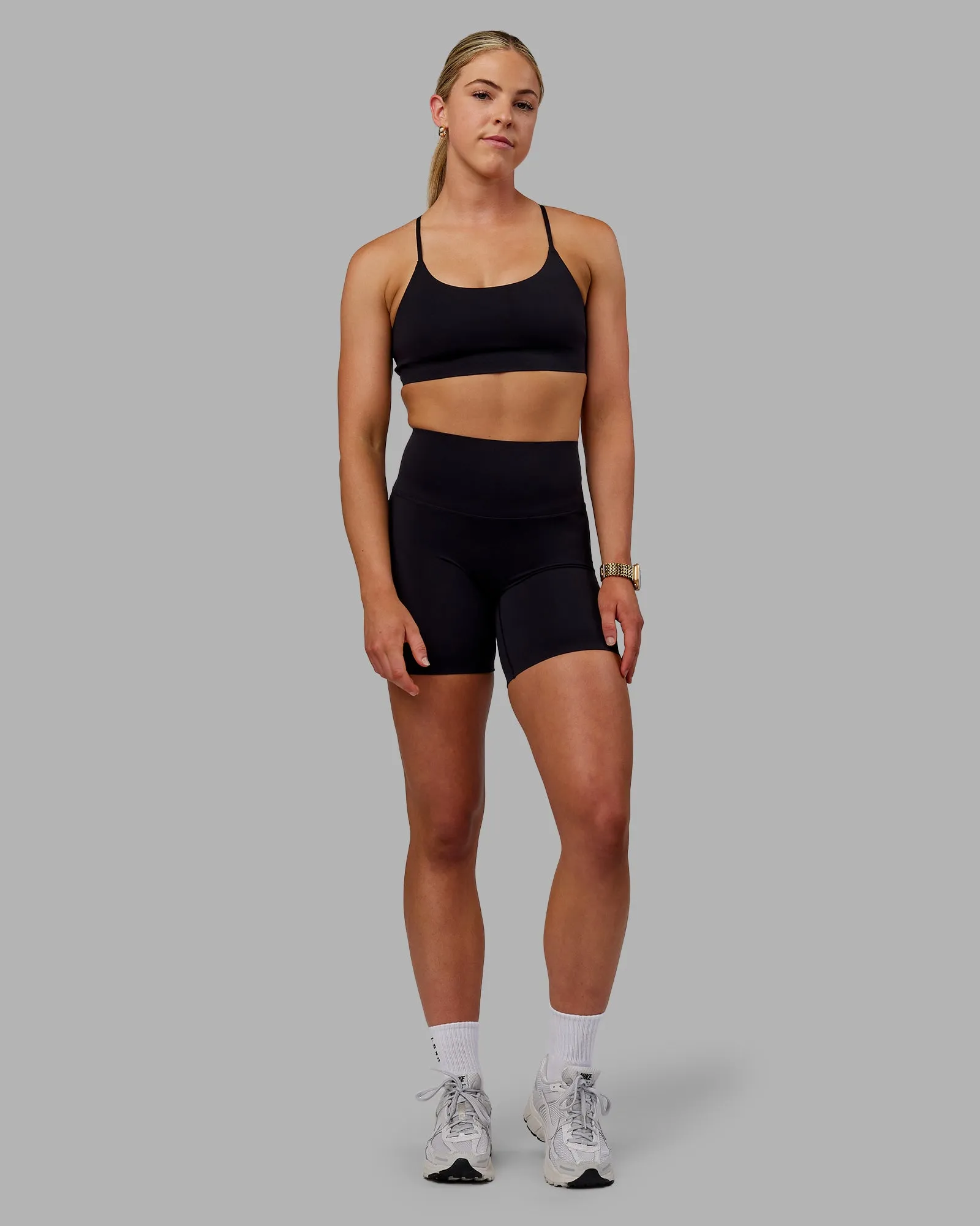 Elixir Bonded Waistband Mid Short Tight - Black sold by LSKD