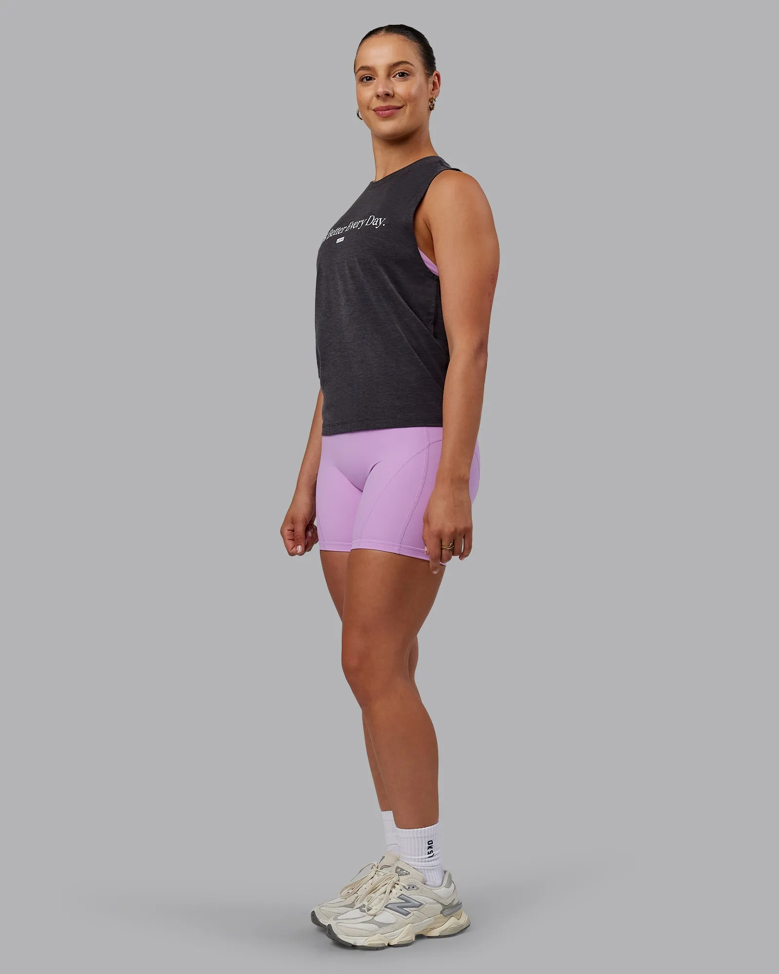 Unleash 1% Better Training Tank - Charcoal Marl-White sold by LSKD product image thumbnail 2