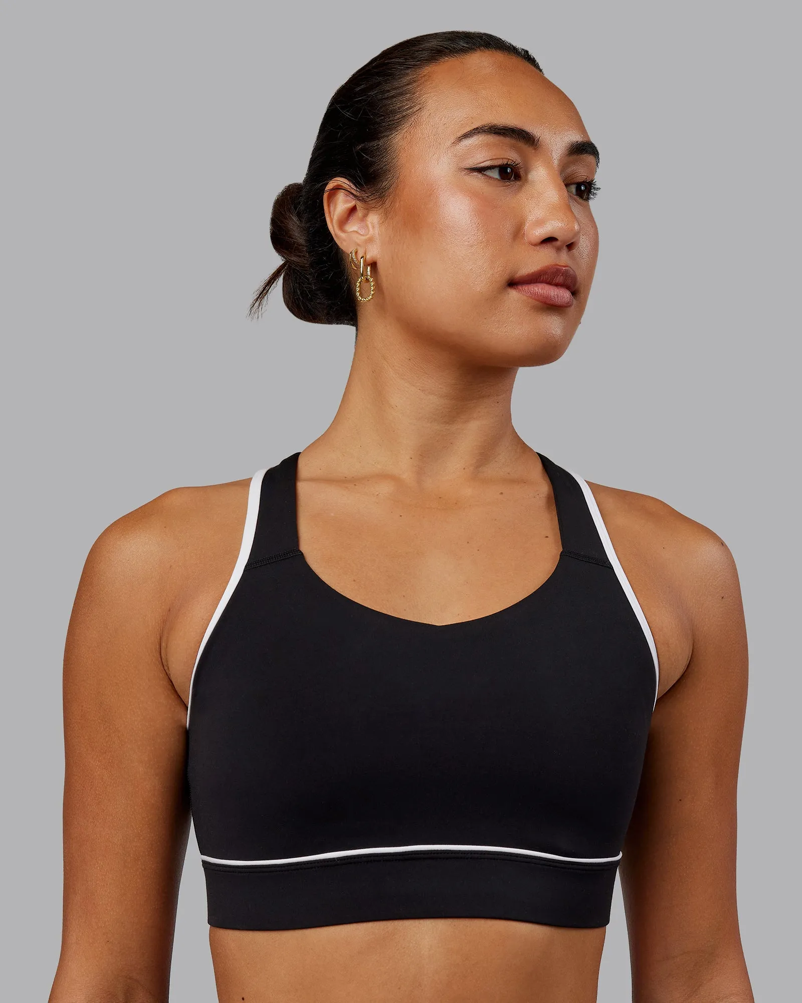 Distinction Sports Bra - Black-White sold by LSKD product image thumbnail 2