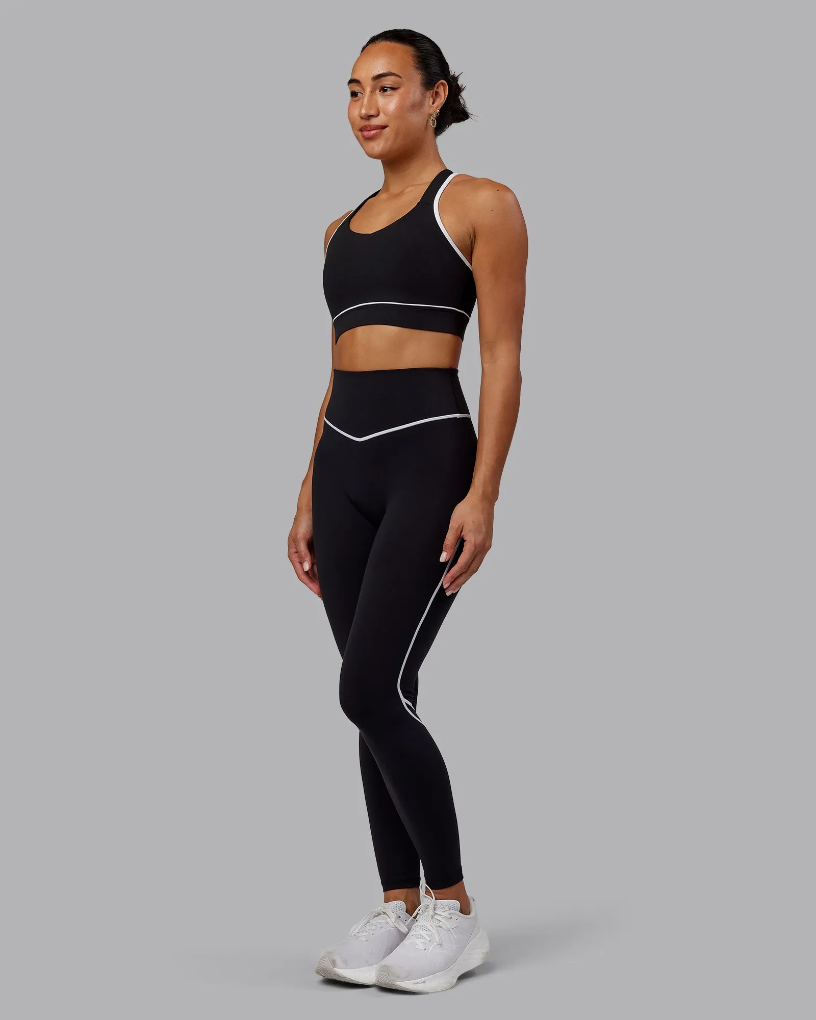 Distinction Sports Bra - Black-White sold by LSKD product image thumbnail 3
