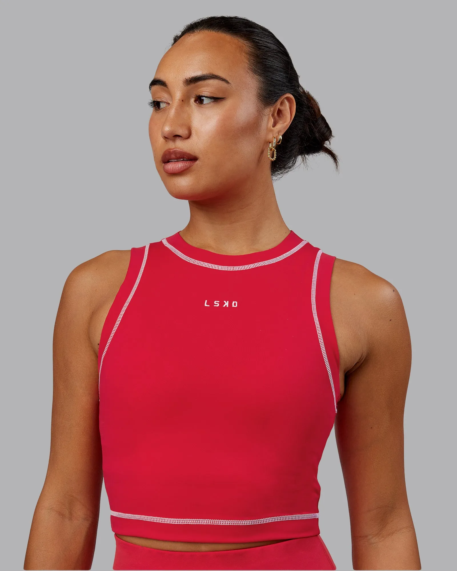 Imprint Tank - Scarlet-White sold by LSKD