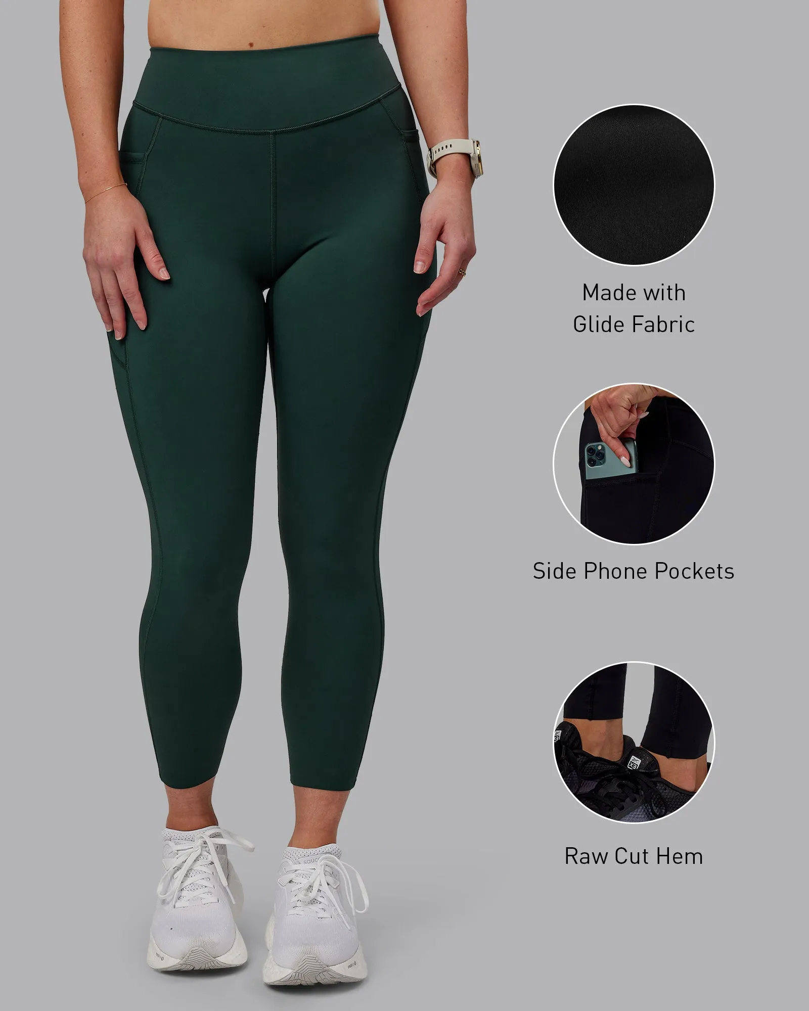 Elite 7/8 Length Legging - Vital Green sold by LSKD product image thumbnail 2