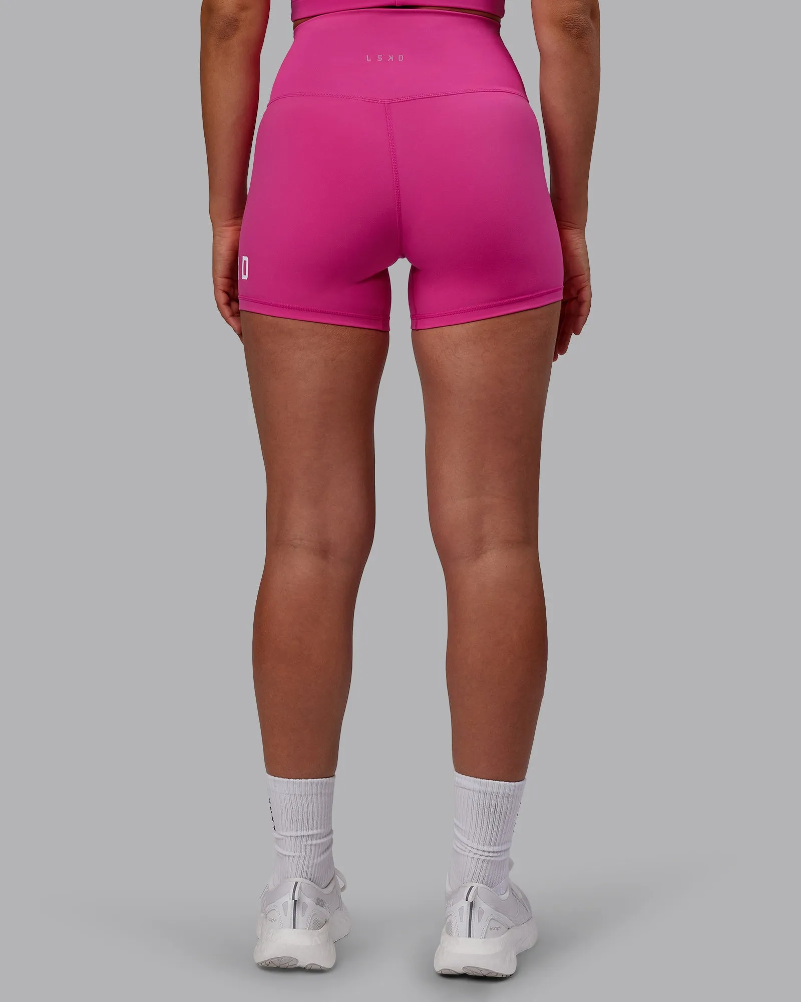 Evolved X-Short Tight - Fuchsia Pink-White sold by LSKD product image thumbnail 4