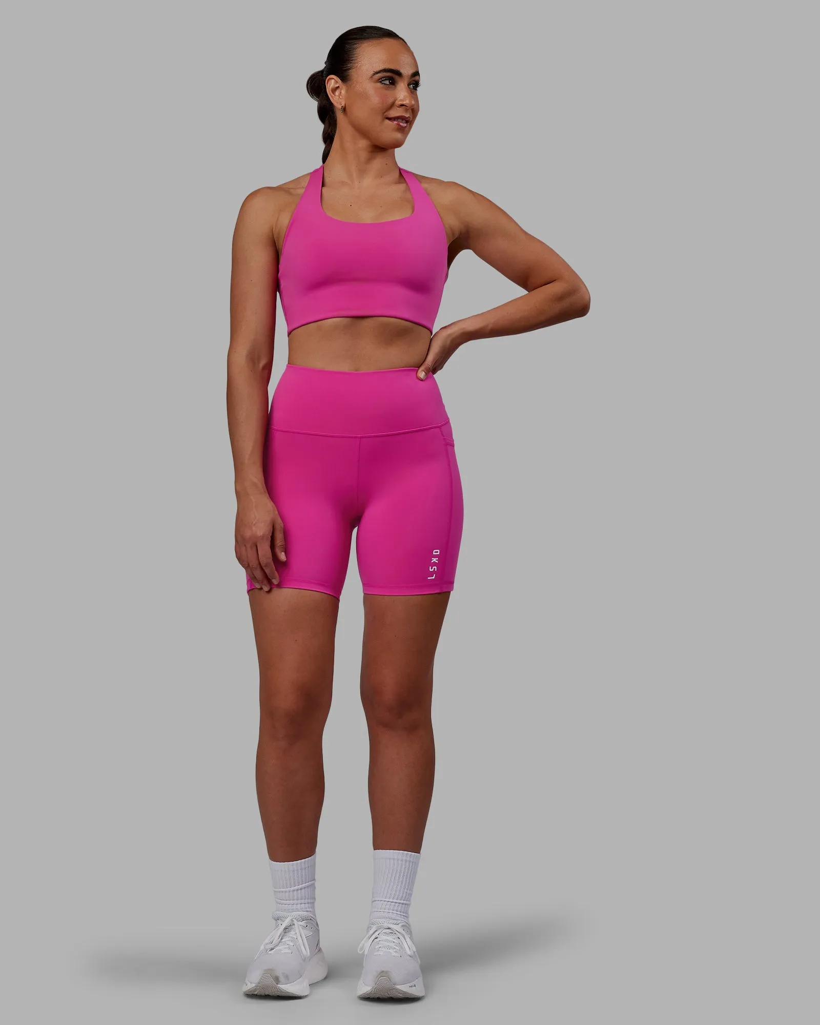 Flux Mid Short Tights - Fuchsia Pink sold by LSKD product image thumbnail 3