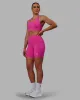 Flux Mid Short Tights - Fuchsia Pink sold by LSKD