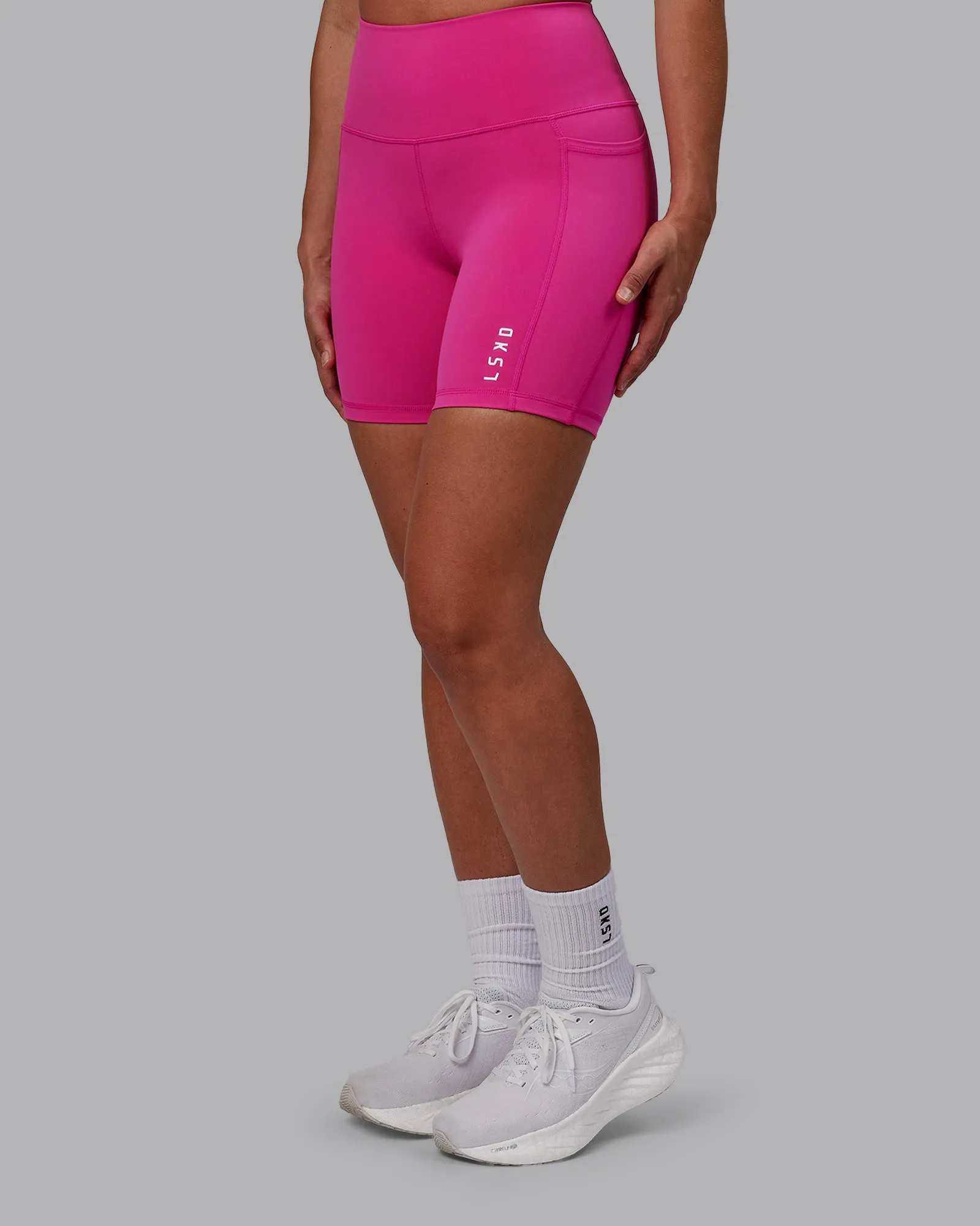 Flux Mid Short Tights - Fuchsia Pink sold by LSKD