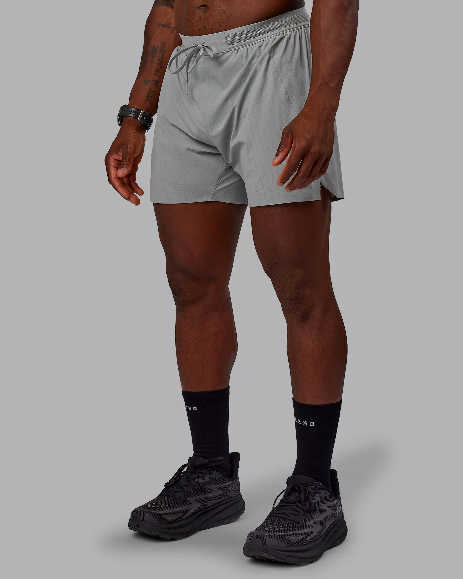 UltraAir 5" Lined Performance Short - Circular Grey sold by LSKD