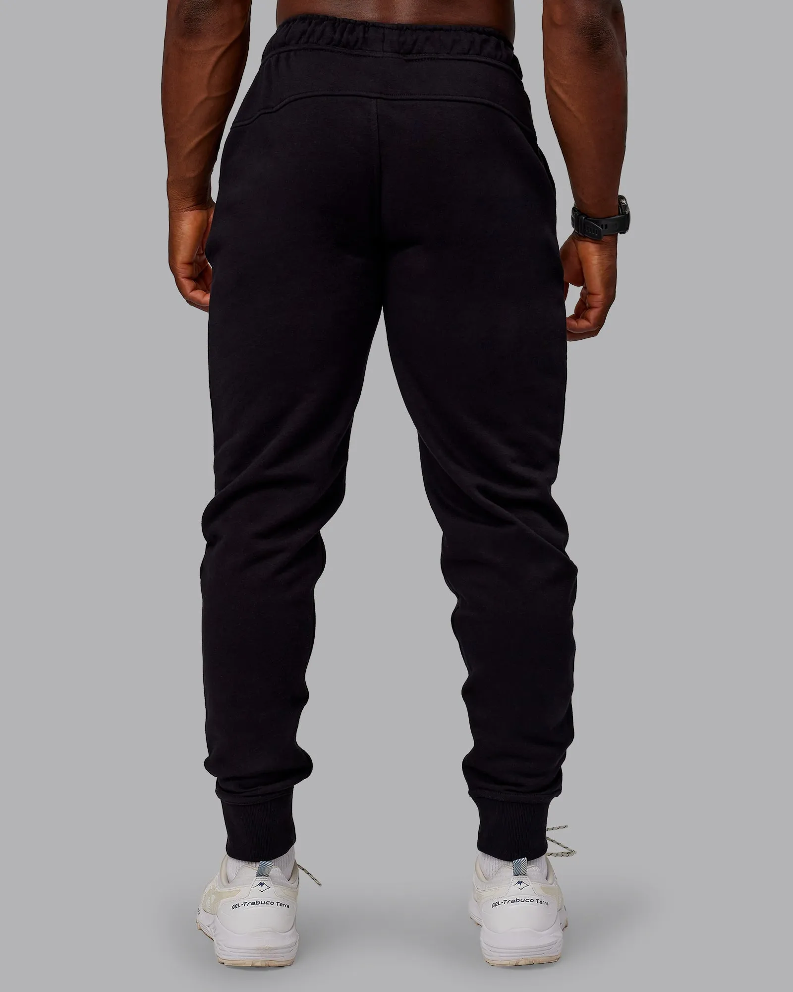 Terry Track Pants - Black sold by LSKD product image thumbnail 4