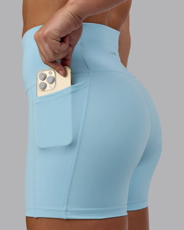 Fusion X-Short Tight with Pockets - Glacial Blue sold by LSKD