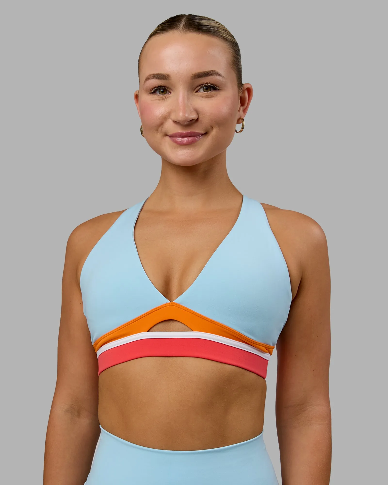 Revitalise Sports Bra - Glacial Blue-Cayenne sold by LSKD product image thumbnail 2