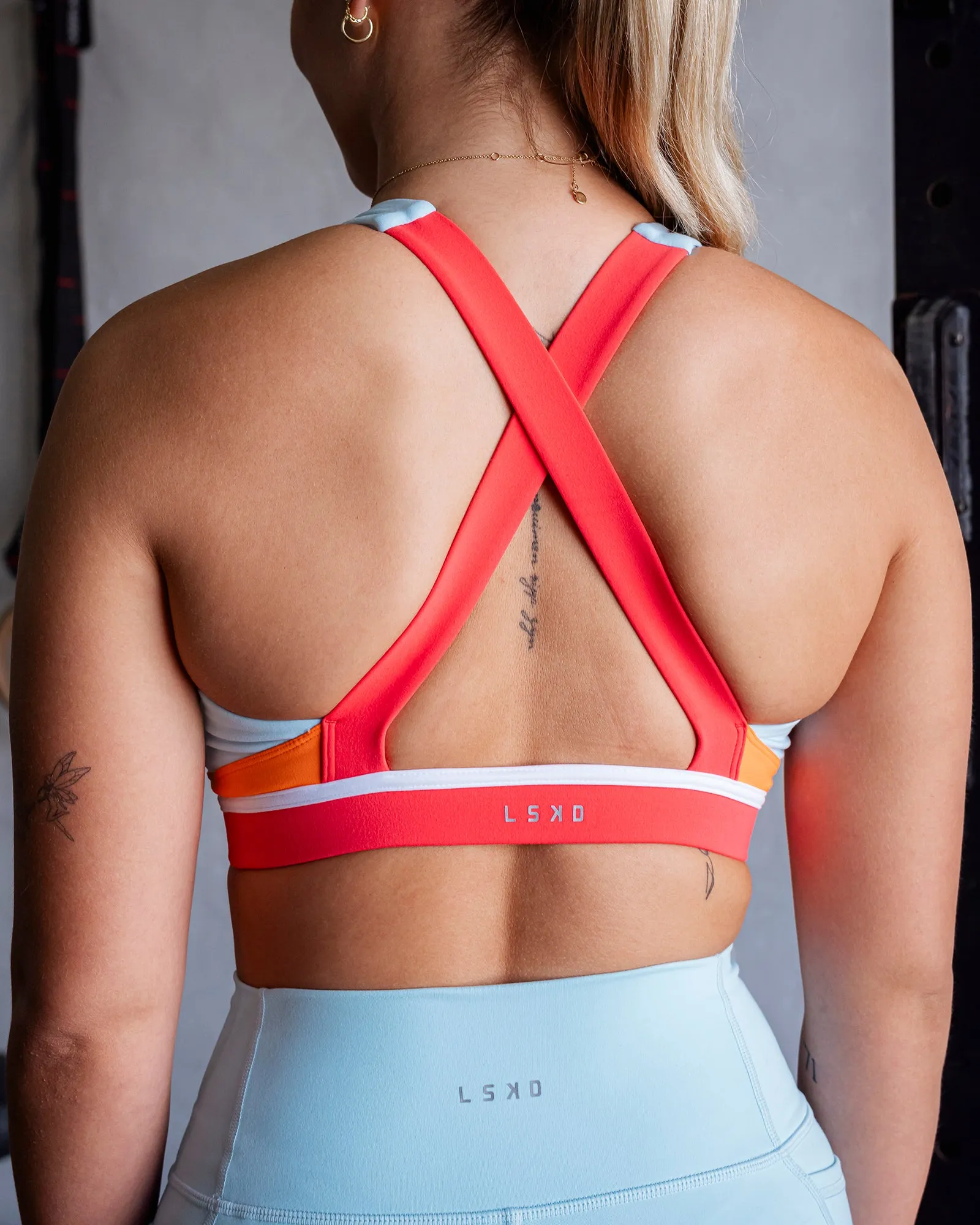 Revitalise Sports Bra - Glacial Blue-Cayenne sold by LSKD