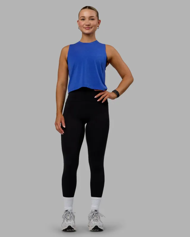 Unleash Cropped Training Tank - Power Cobalt sold by LSKD