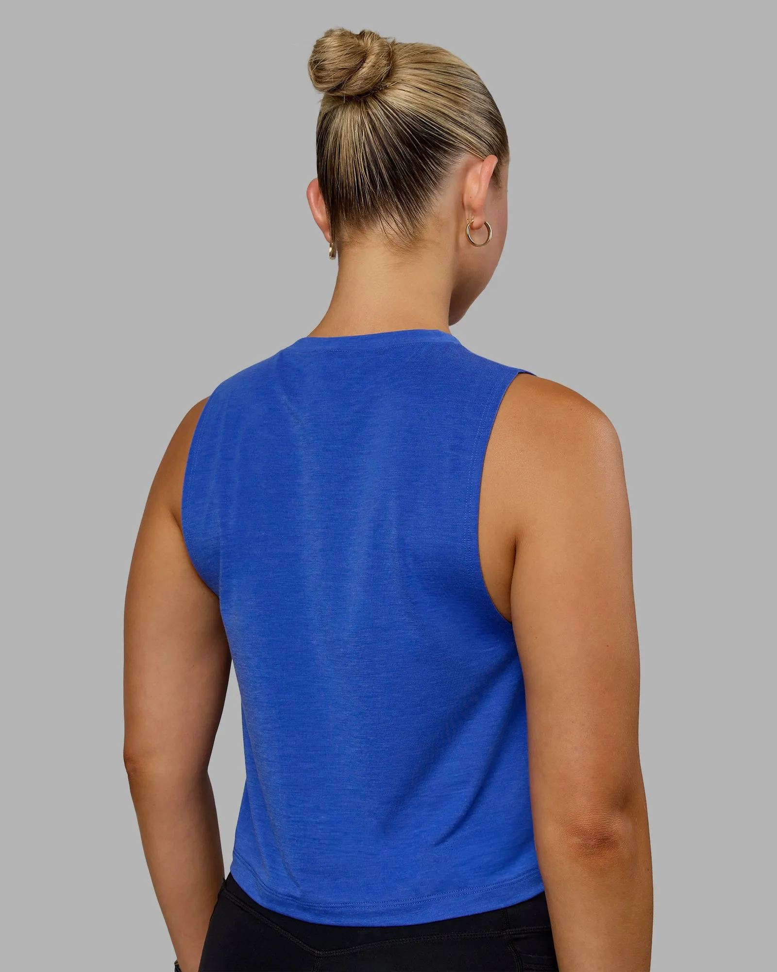 Unleash Cropped Training Tank - Power Cobalt sold by LSKD product image thumbnail 3