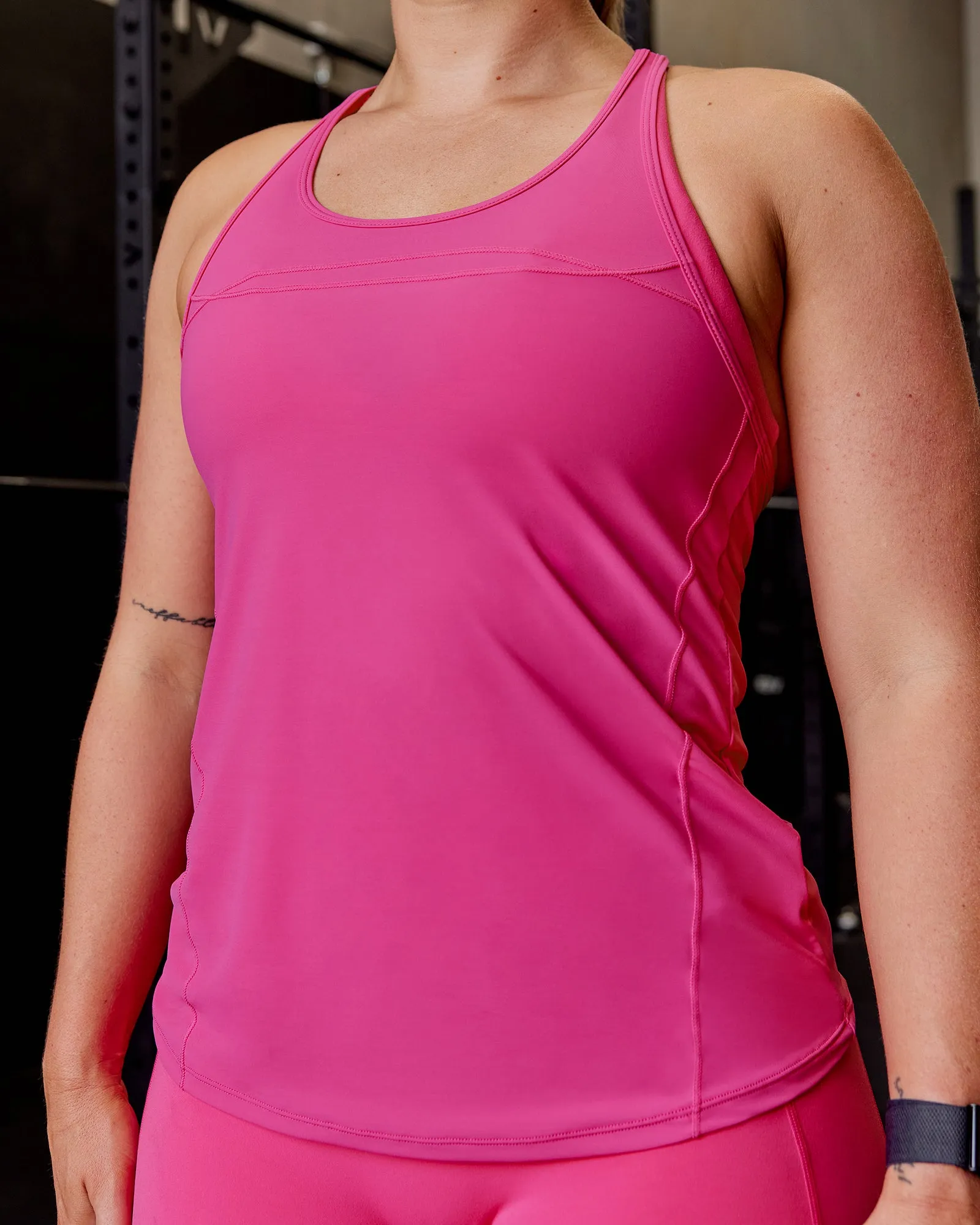 Endorphin Rush Tank - Fuchsia Pink sold by LSKD