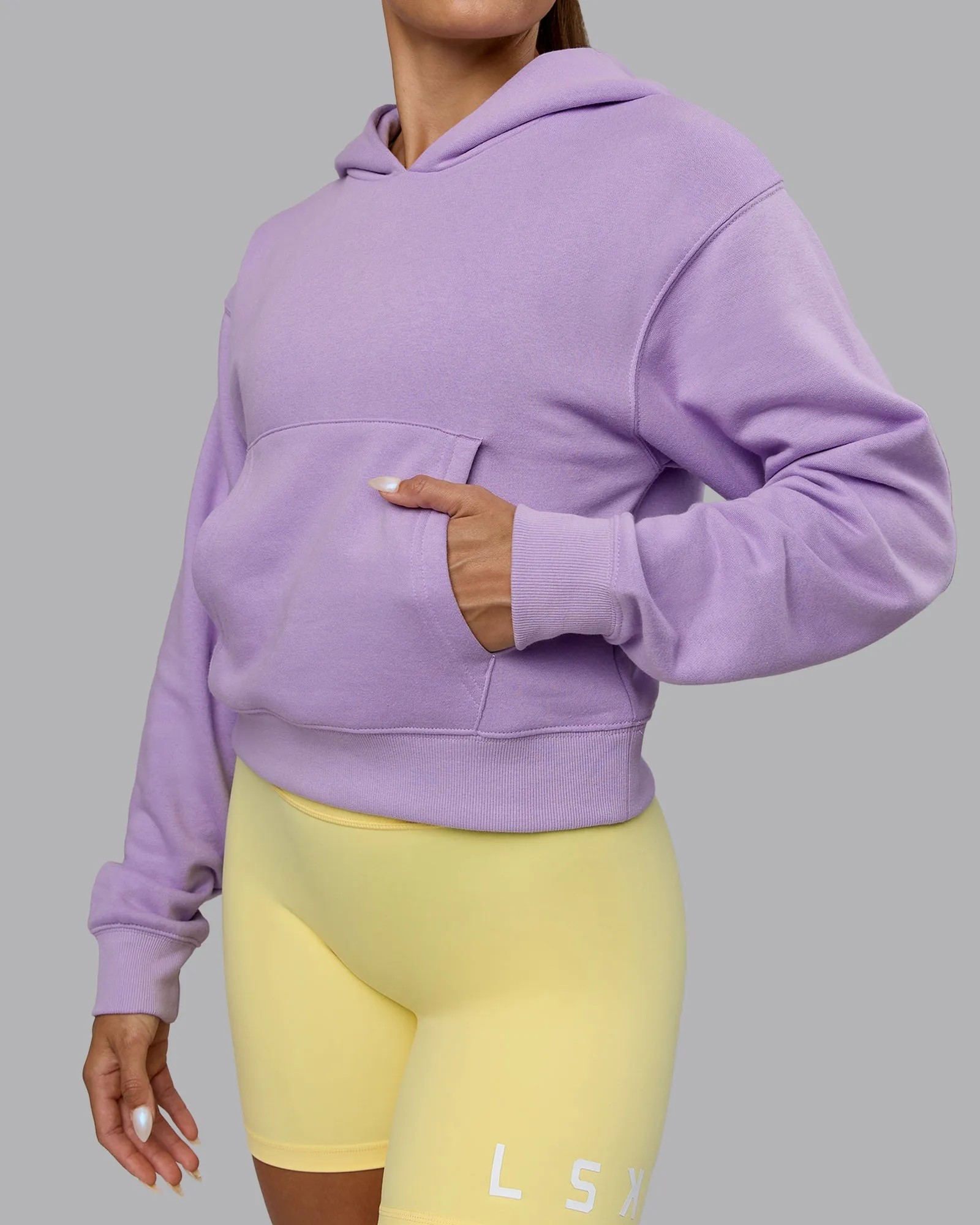 Set The Standard Midweight Hoodie - Pale Lilac-Elfin Yellow sold by LSKD product image thumbnail 4