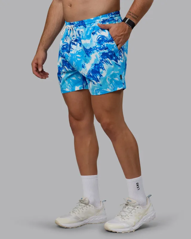 Daily 5" Swim Shorts - React Blue-Cockatoo sold by LSKD