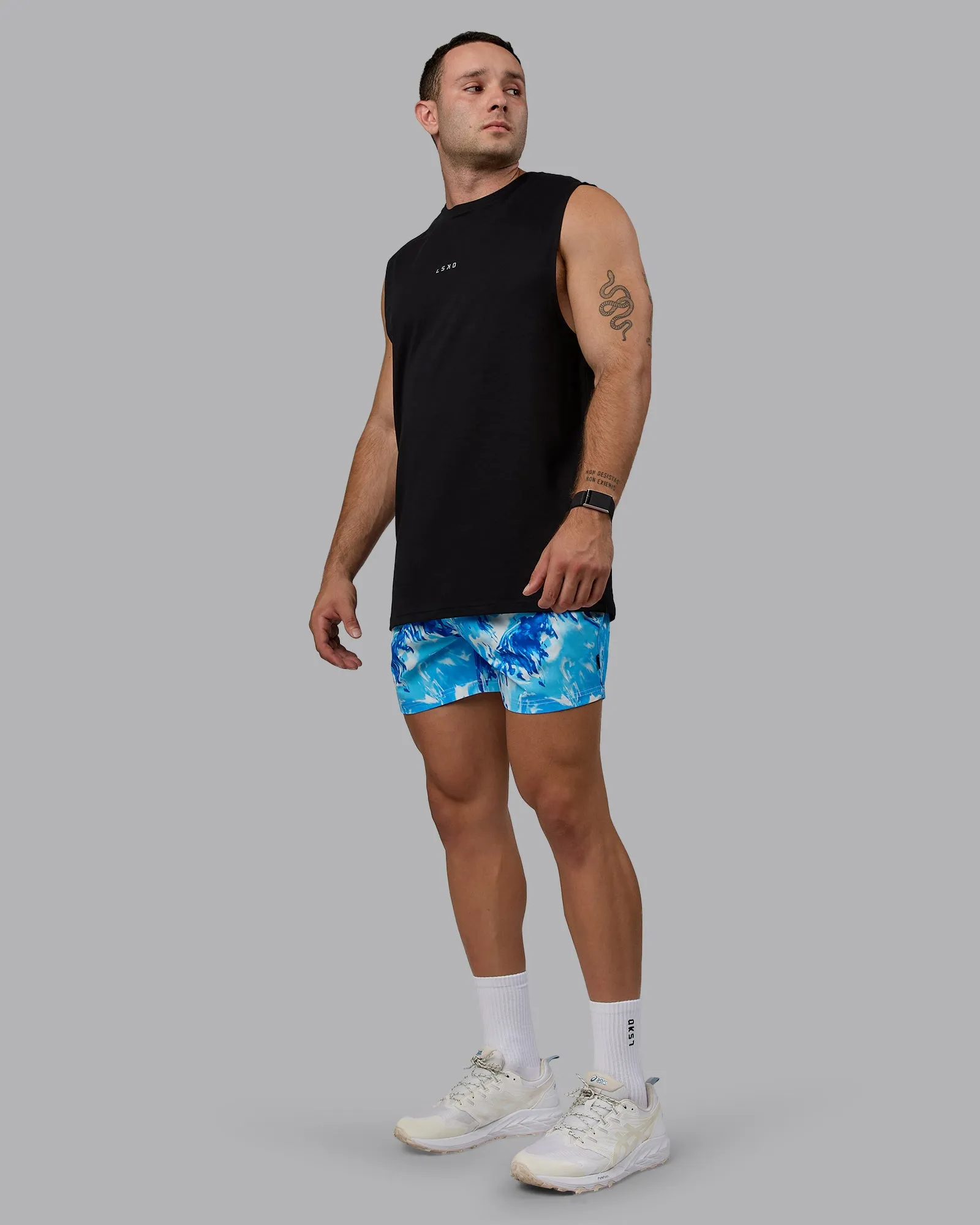 Daily 5" Swim Shorts - React Blue-Cockatoo sold by LSKD product image thumbnail 5