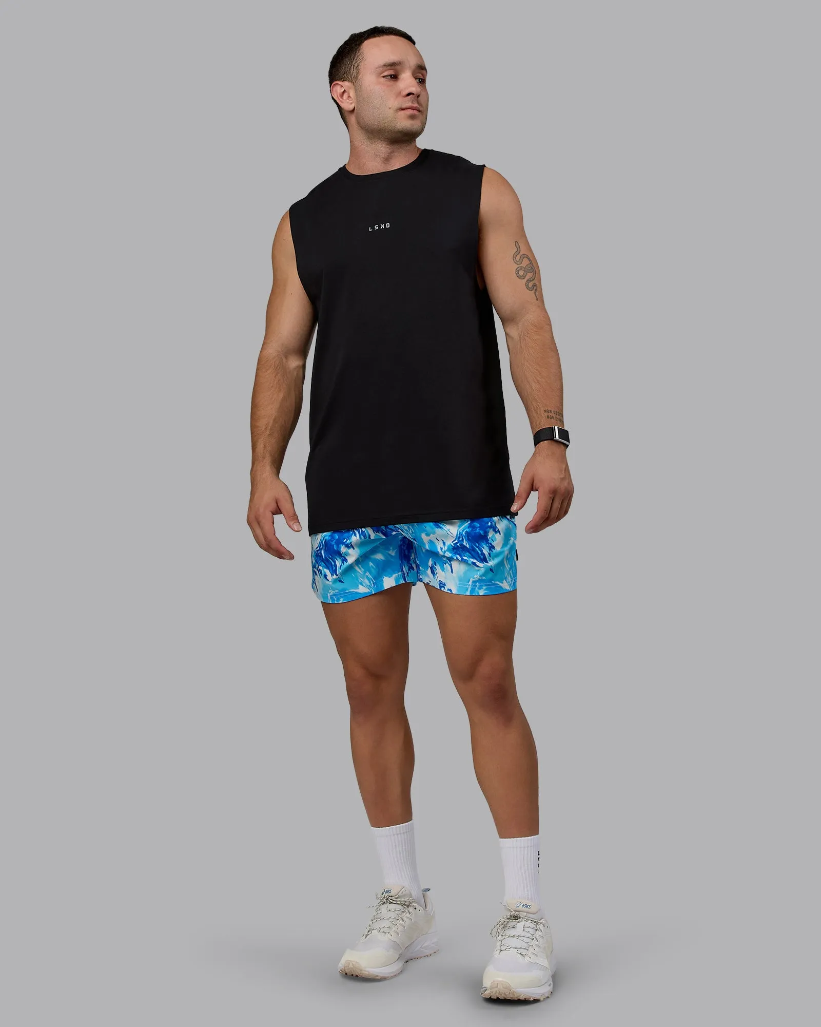 Daily 5" Swim Shorts - React Blue-Cockatoo sold by LSKD product image thumbnail 2