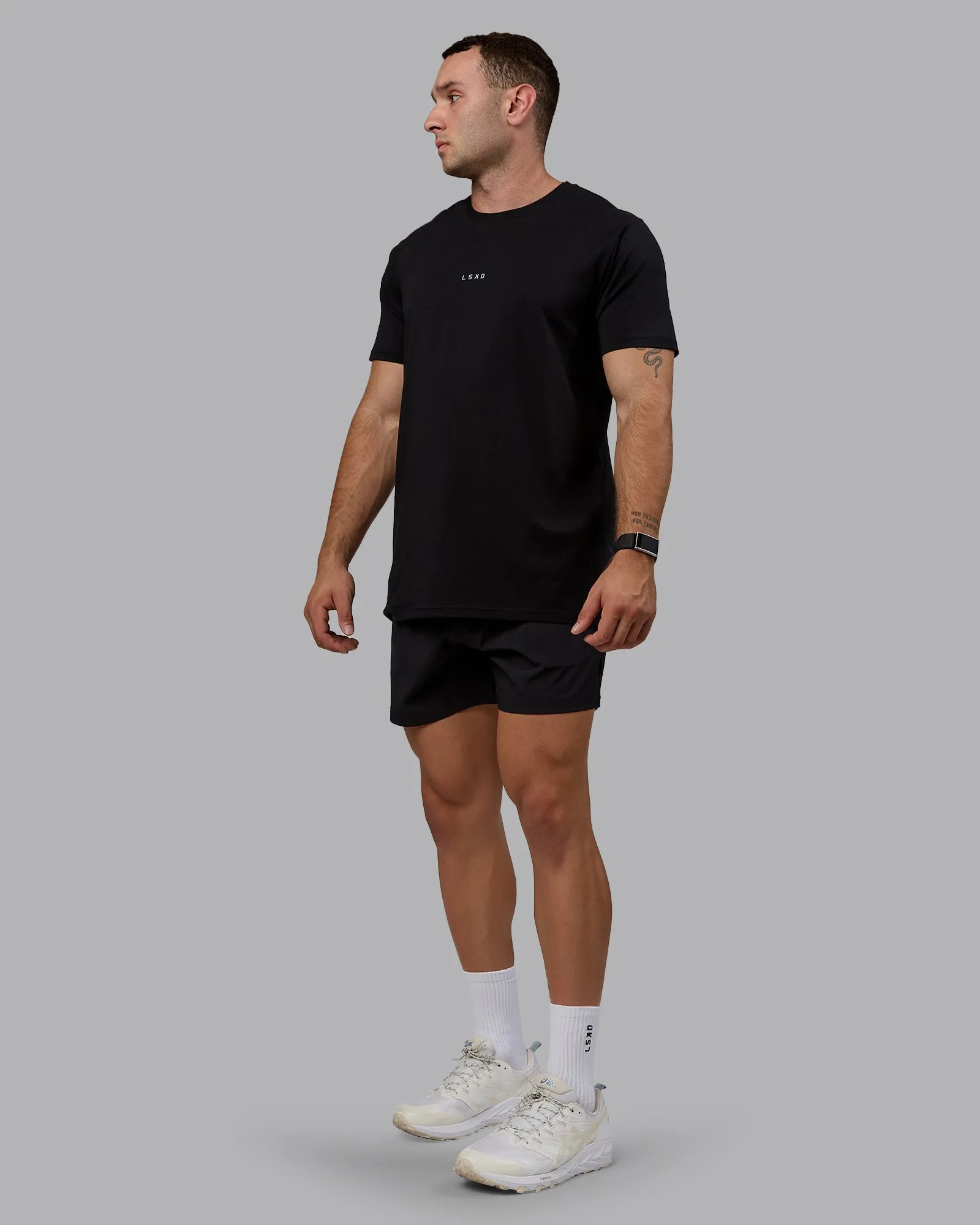 Daily 5" Swim Shorts - Black sold by LSKD product image thumbnail 5