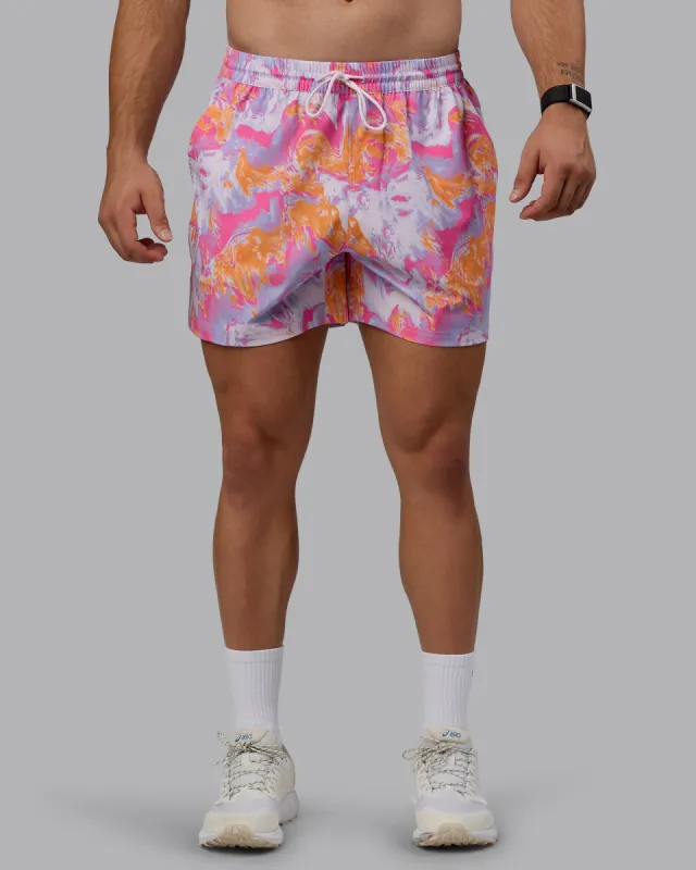 Daily 5" Swim Shorts - React Pink-Orange sold by LSKD