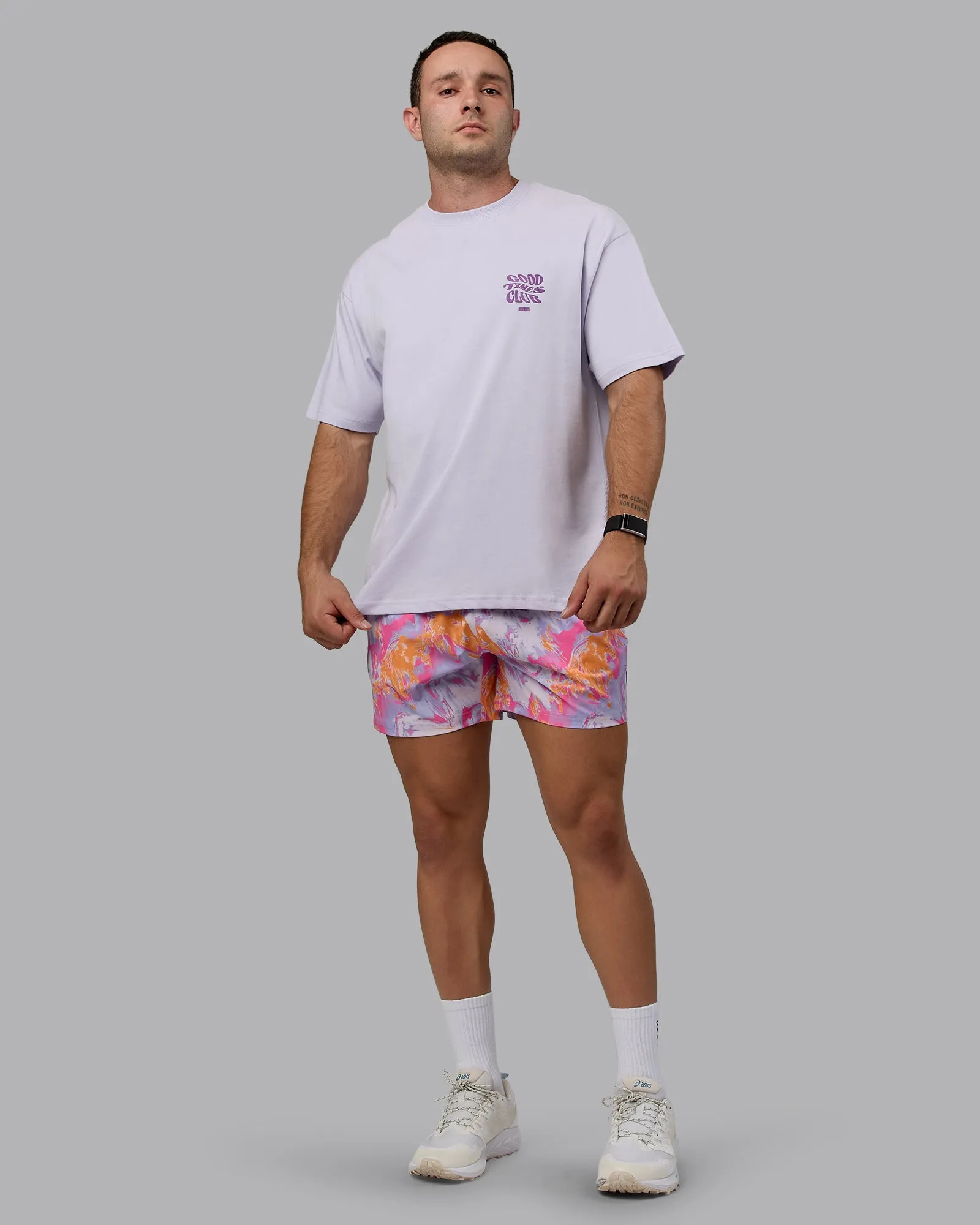 Daily 5" Swim Shorts - React Pink-Orange sold by LSKD product image thumbnail 5