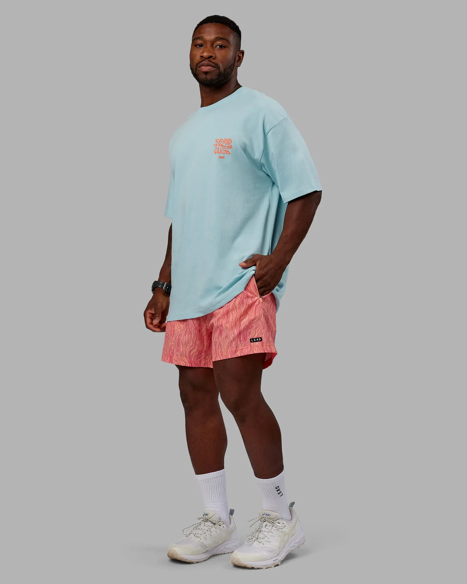 Good Times Heavyweight Tee Oversize - Columbia-Mellow Peach sold by LSKD product image thumbnail 5
