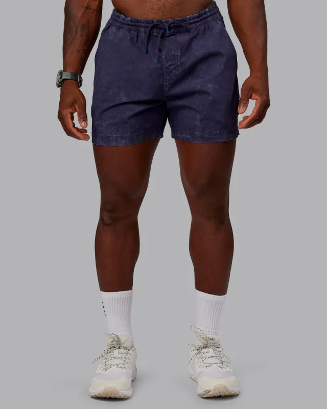 Washed Daily 5" Short - Midnight Blue sold by LSKD