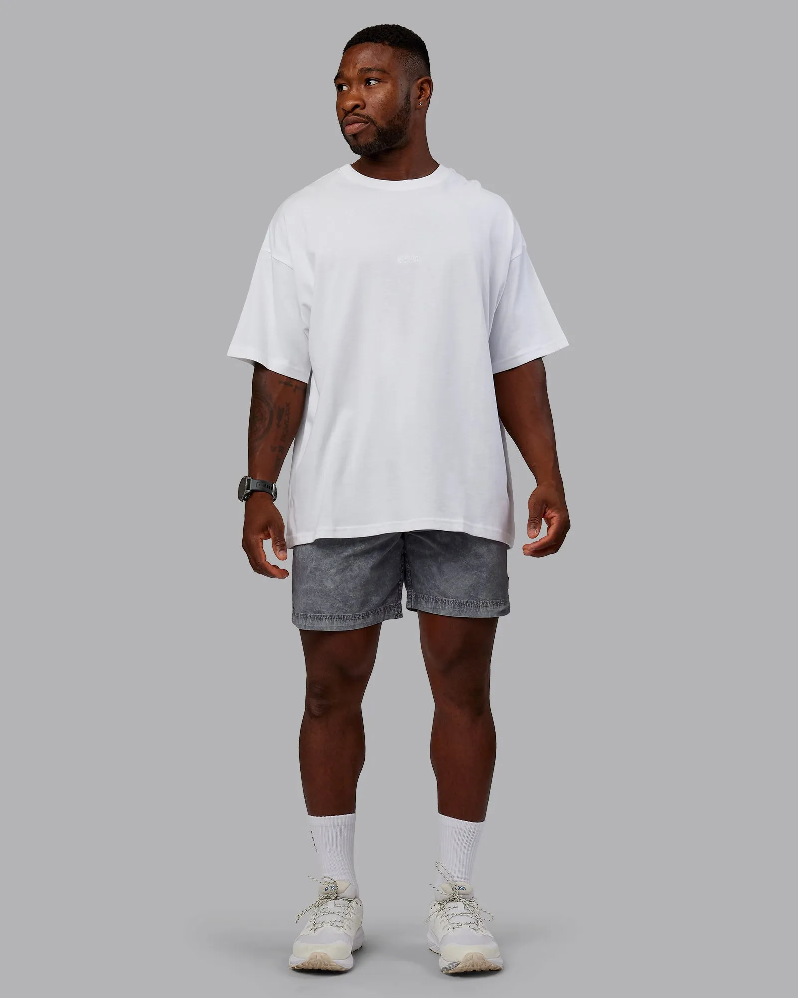 Washed Daily 7" Shorts - Circular Grey sold by LSKD product image thumbnail 2