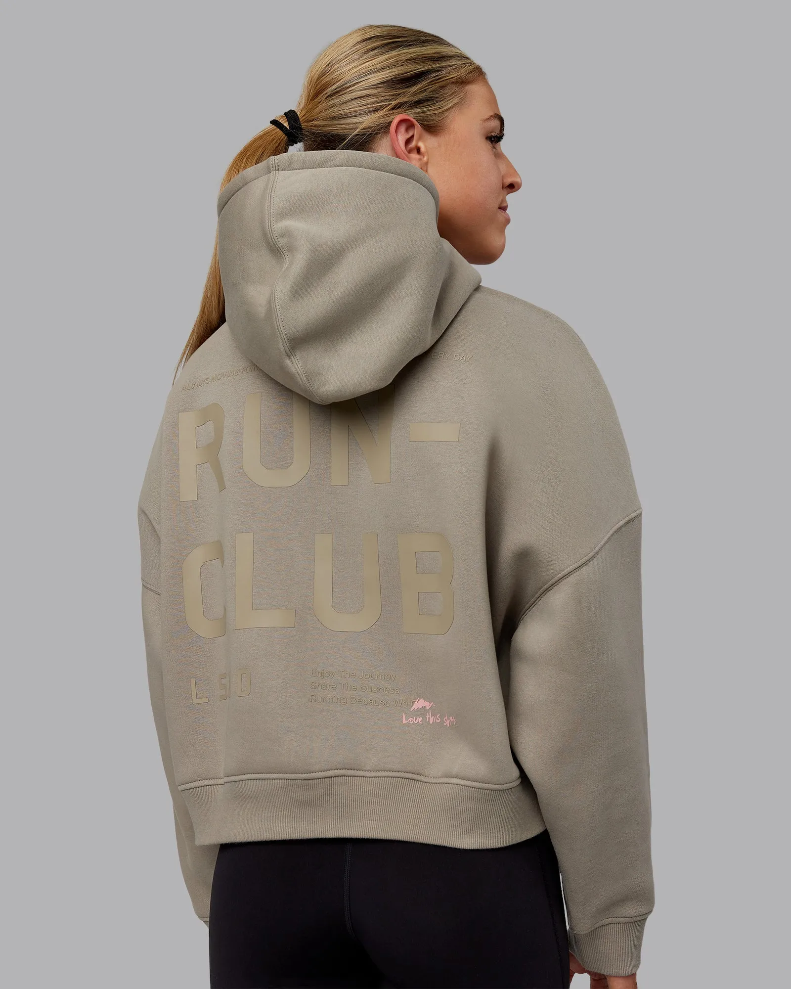 Love The Run Hoodie - Elephant-Soft Elephant sold by LSKD