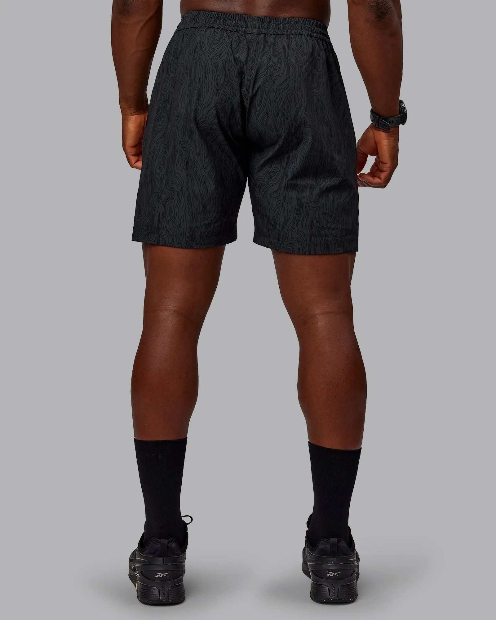 Rep 7" Performance Short - Topographic Black sold by LSKD product image thumbnail 4
