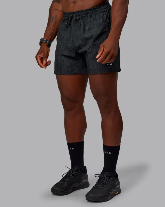 Rep 5" Performance Short - Topographic Black sold by LSKD