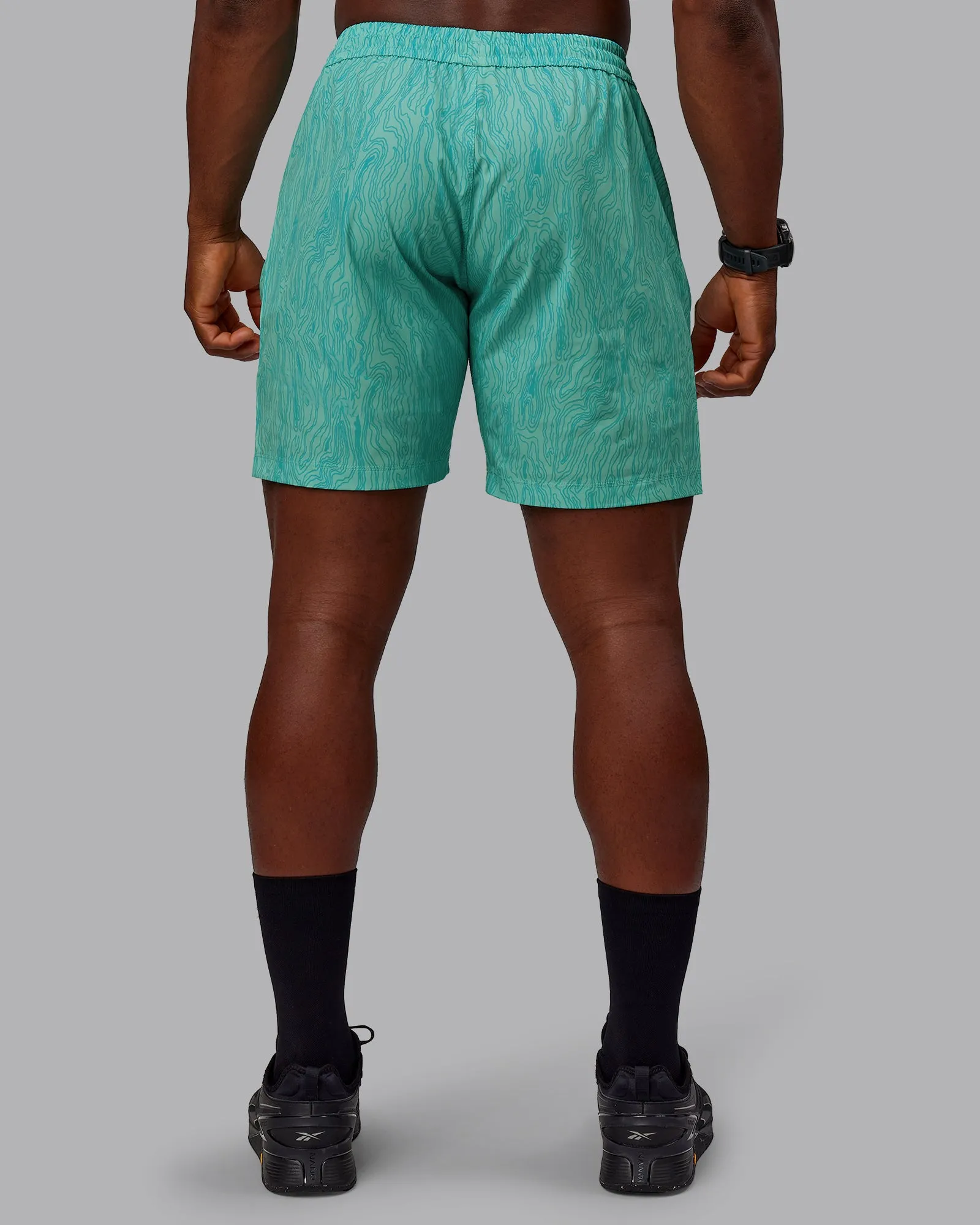 Rep 7" Performance Shorts - Topographic Blue Bird sold by LSKD product image thumbnail 4