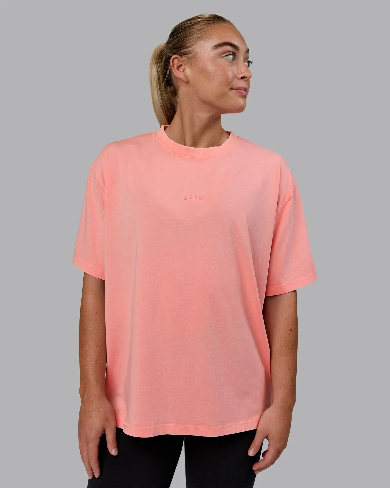 Go-To FLXCotton Oversized Tee Washed - Murex Shell sold by LSKD
